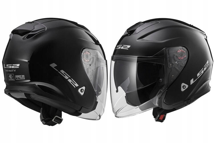 PRILBA NA MOTOCYKLE LS2 OF521 INFINITY GLOSS ČIERNA