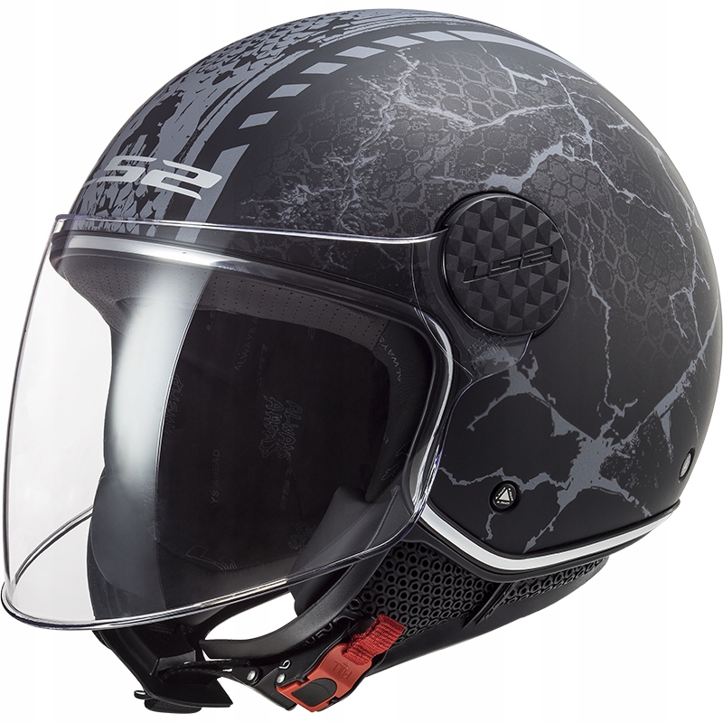 PRILBA NA MOTOCYKLE LS2 OF558 SNAKE BLACK - S