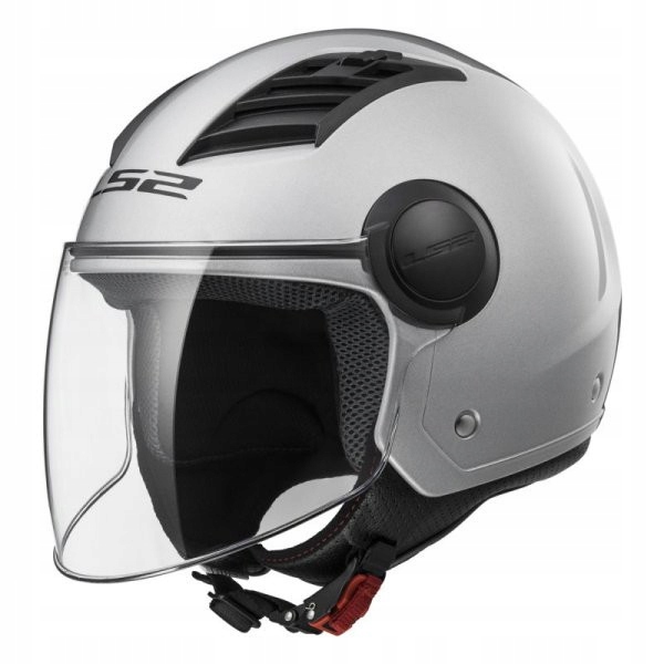 PRILBA NA MOTOCYKLE LS2 OF562 PRIETOK PRÚDU TUHÝ STRIEBORNÝ M