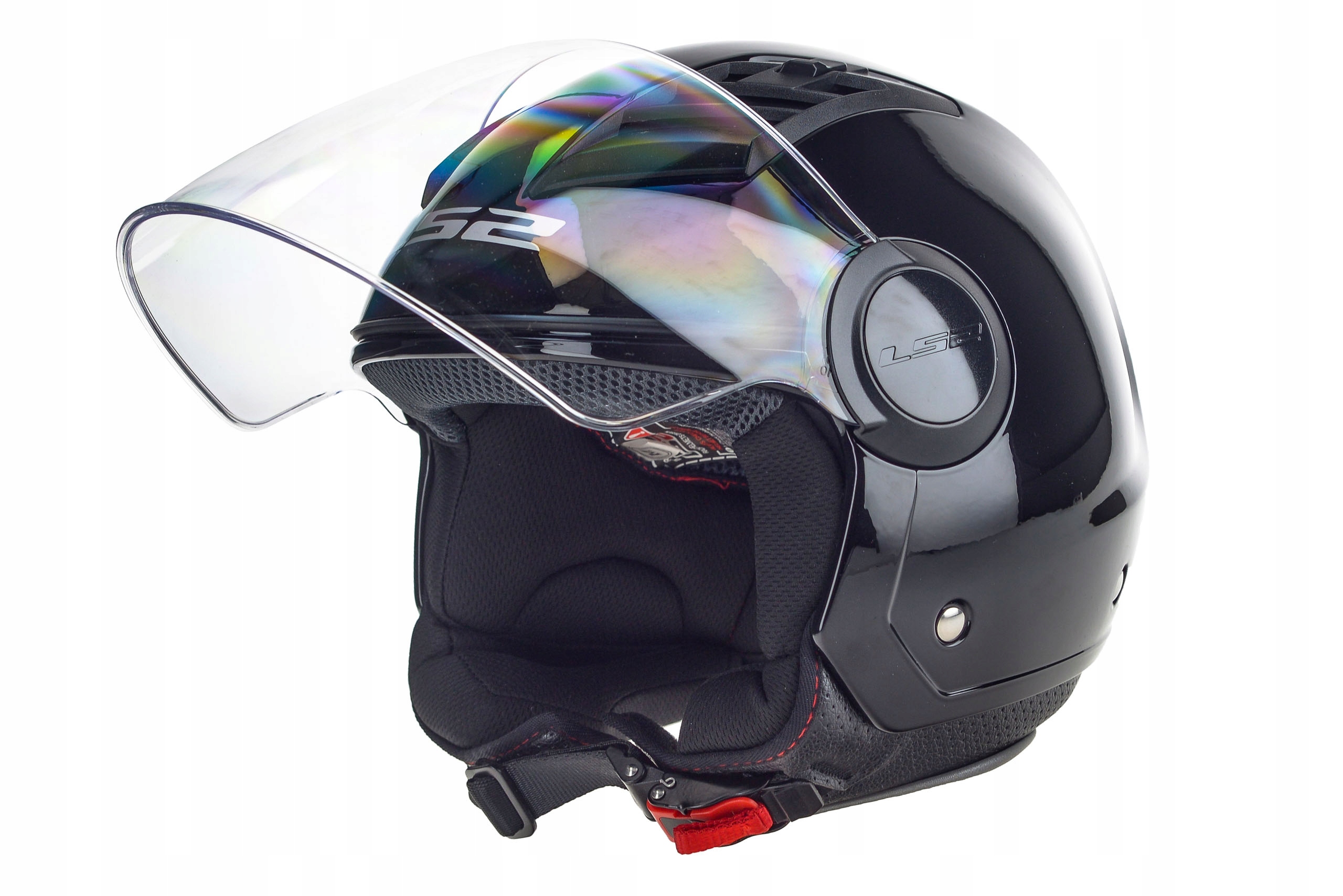 PRILBA JET LS2 AIRFLOW BLACK MOTOCYKL Ľ