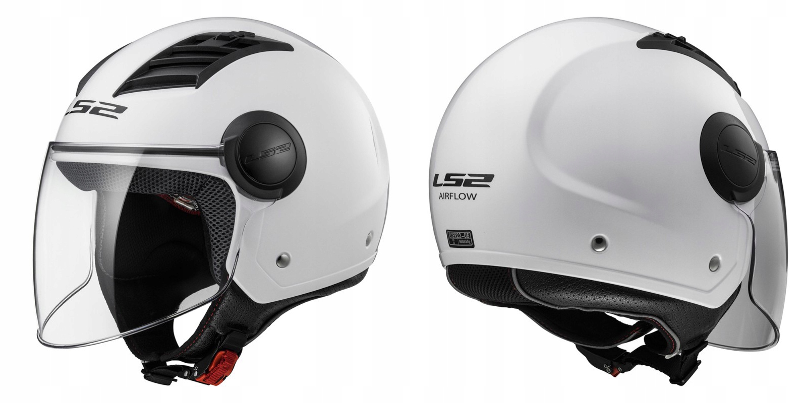 OTVORENÁ PRILBA MOTOCYKLOV LS2 OF562 AIRFLOW WHITE