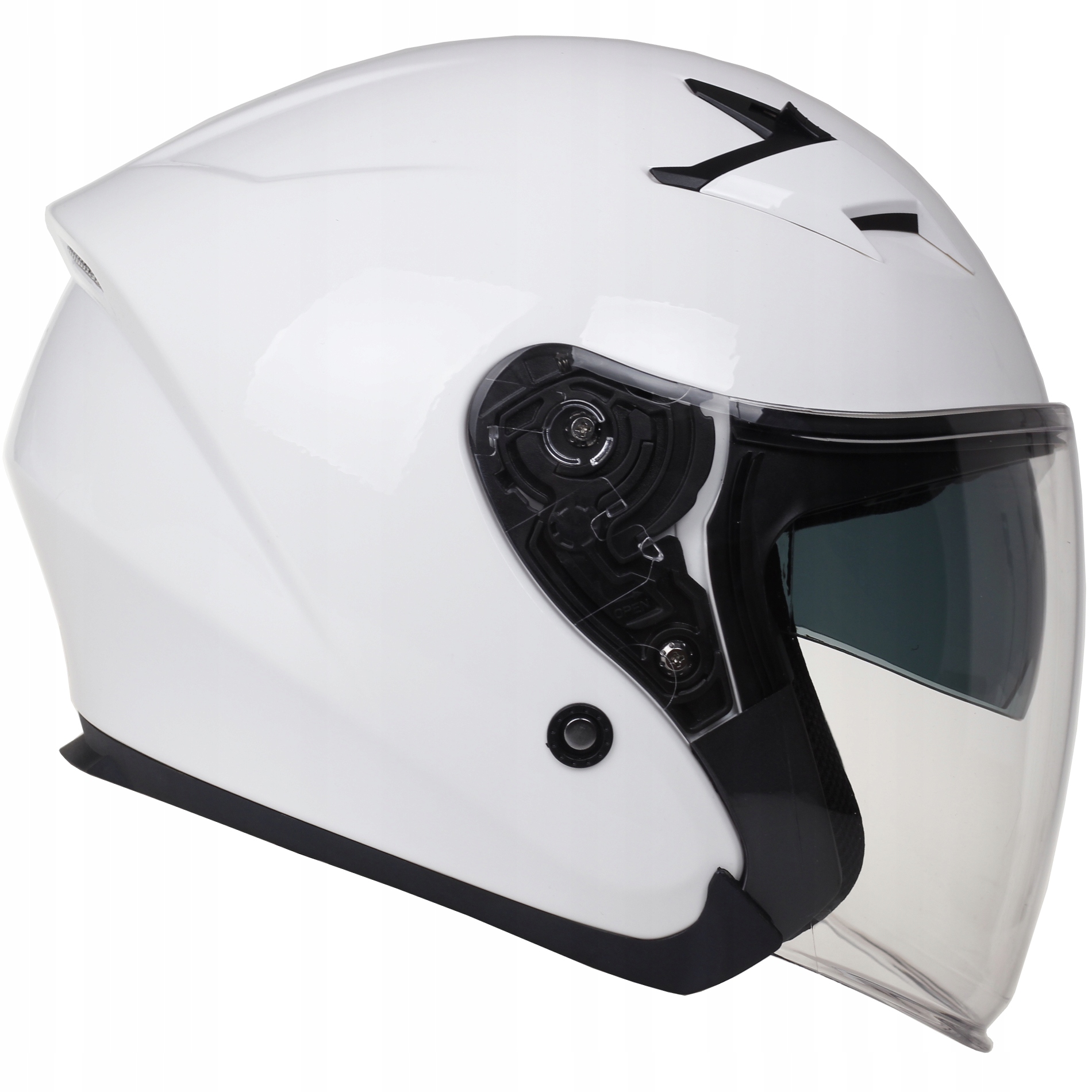 RHINO TOURING 2 OTVORENÁ PRILBA MOTOCYKLOV biela