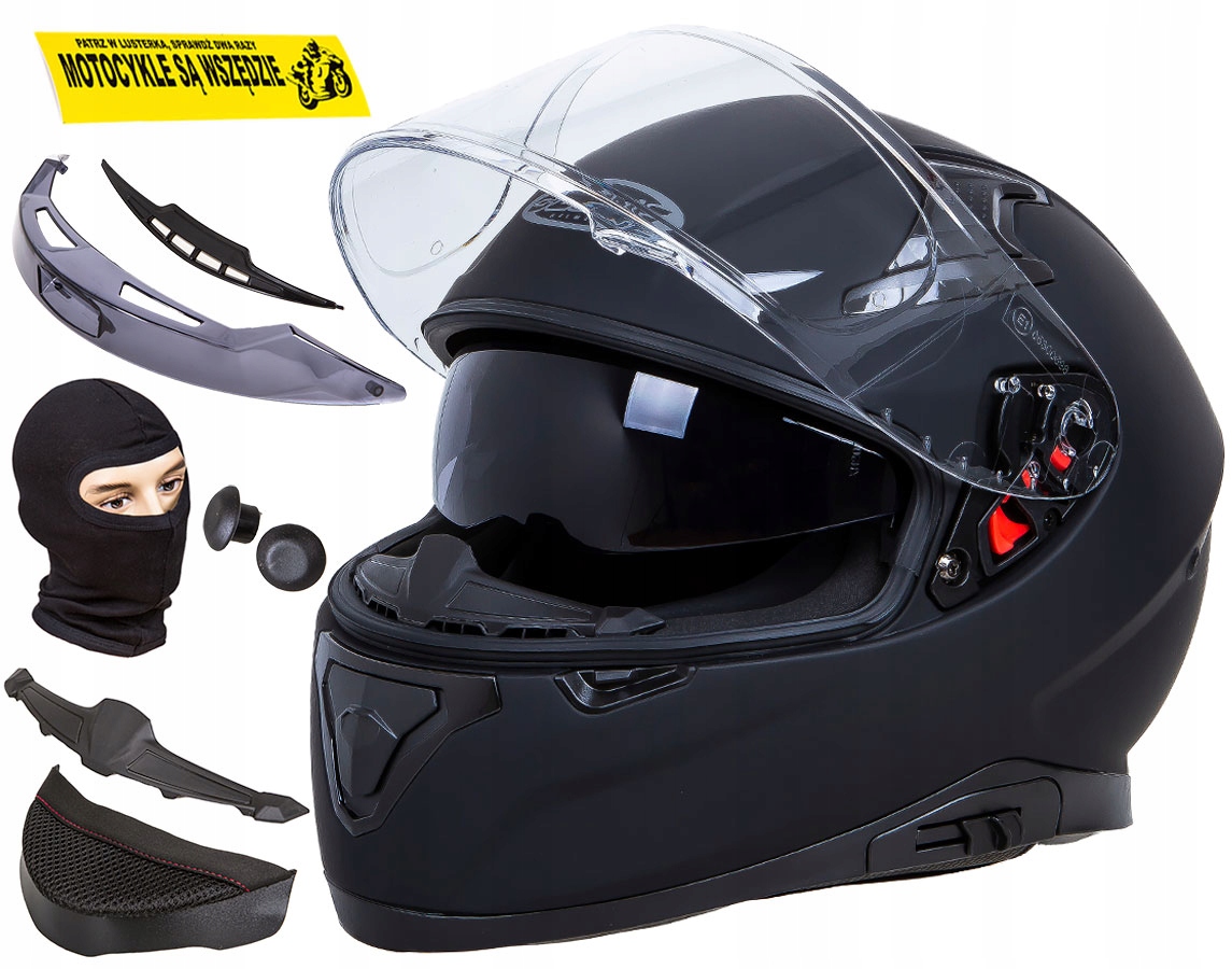 MOTOCYKLOVÁ PRILBA OZÓNOVÁ ŠÍPKA ČIERNE SKLO Ľ