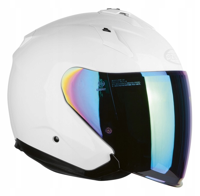 PRILBA NA MOTOCYKLE OZÓN OTVORENÁ TVÁR CT-01 BIELA
