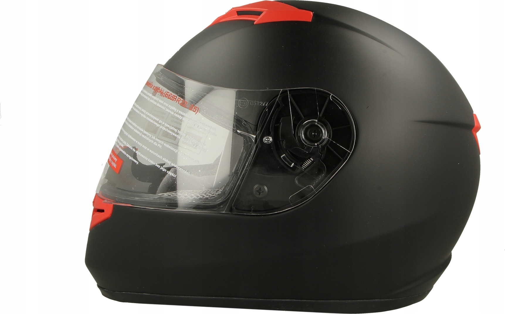 PRILBA VCAN V121 ČERVENÁ MOTOCYKLOVÁ Veľkosť: XS