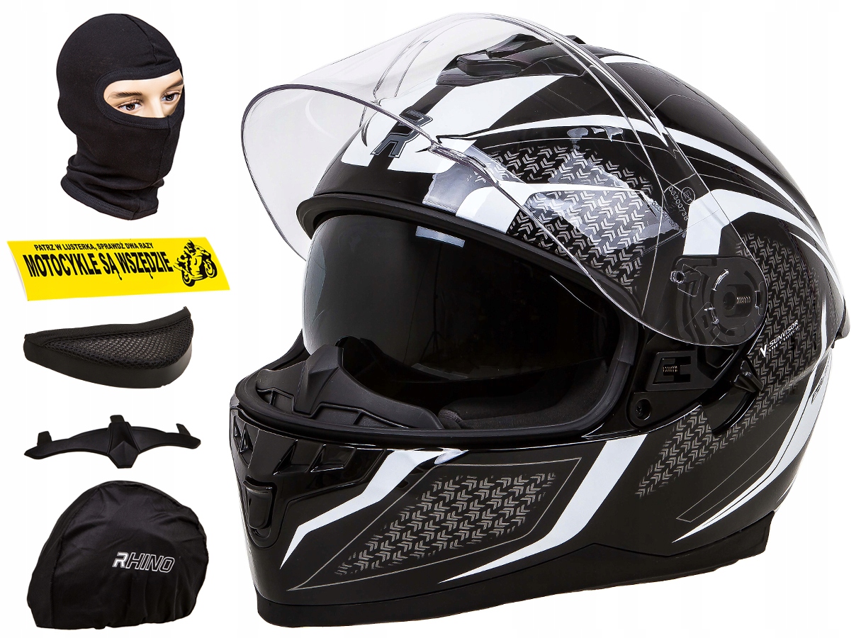 PRILBA NA MOTOCYKLE RHINO RACER EVO XS ZMES ZDARMA