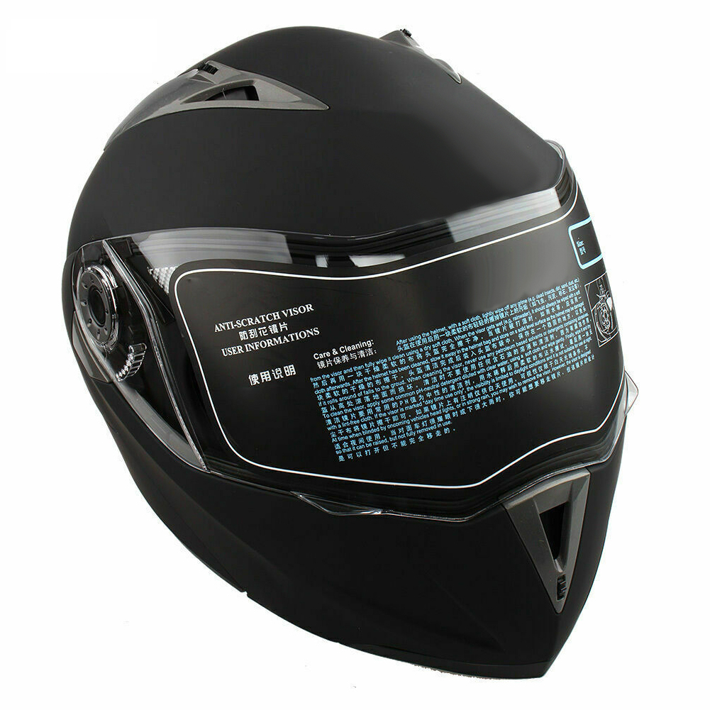 ČIERNA SKLÁPACIA PRILBA NA MOTOCYKLE veľkosť L.