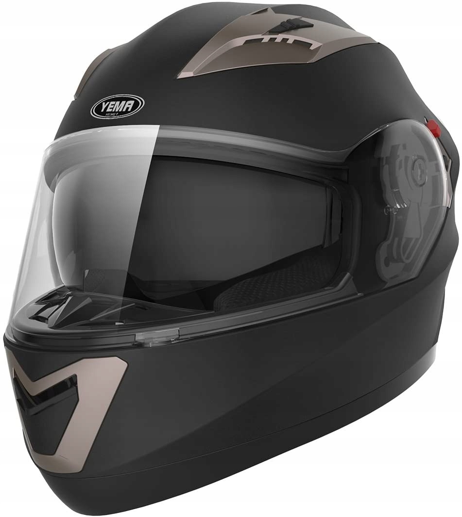 PRILBA NA MOTOCYKLE YEMA YM-829 MATNÁ ČIERNA (61-62 cm)
