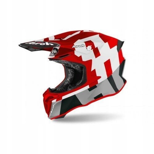Prilba AIROH TWIST 2.0 RÁM ČERVENÁ MATNÁ S MOTOCYKLOM