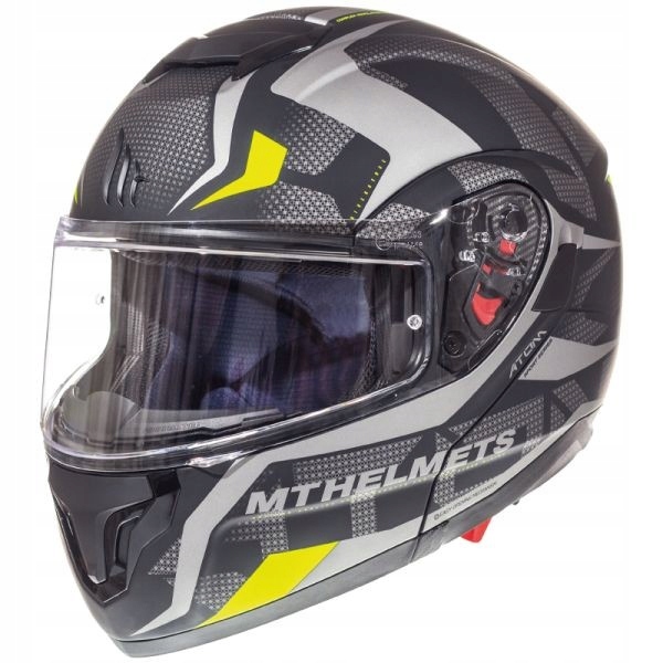 PRILBA MT ATOM SV MAT / ŽLTÁ FLUO DIVERGENČNÁ PRILBA
