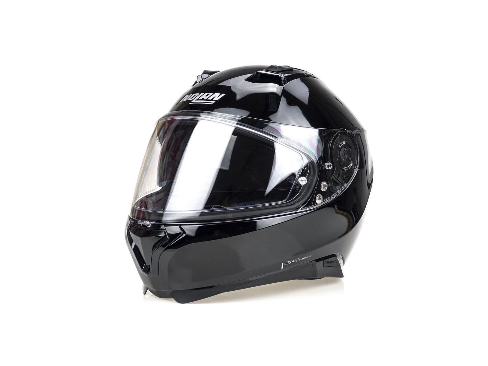 PRILBA NOLAN CLASSIC N-COM N87 GLOSSY BLACK 3 VEĽKOSŤ S