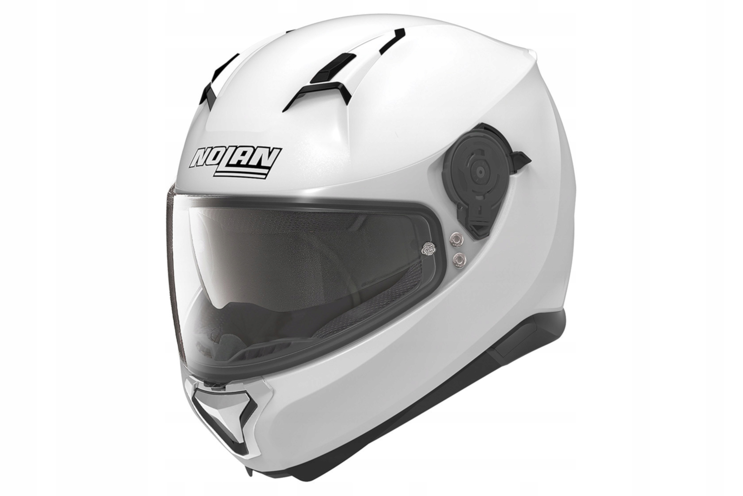 PRILBA NOLAN N87 CLASSIC N-COM METAL WHITE 005 XXXL