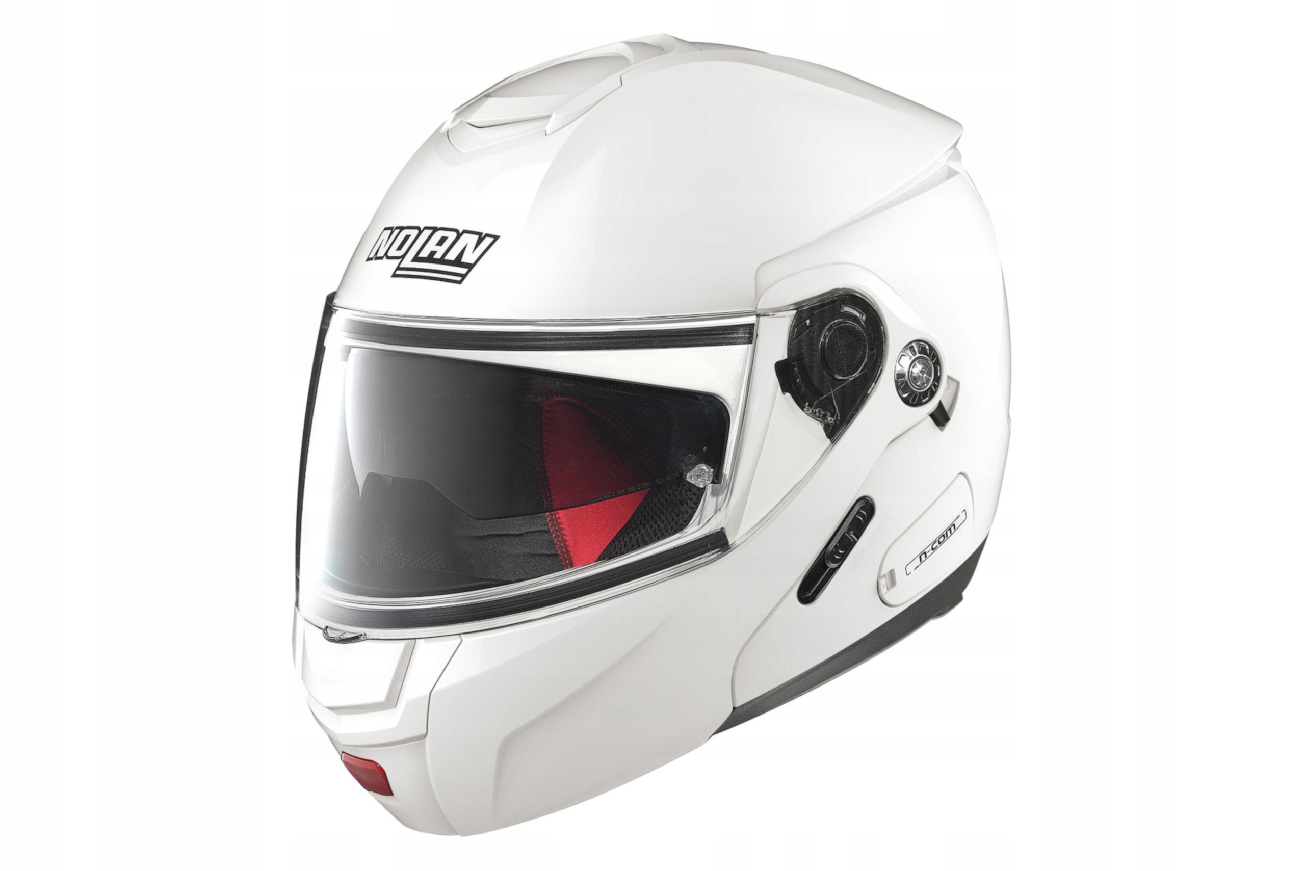 PRILBA NOLAN N90-2 CLASSIC N-COM METAL WHITE 005 XL
