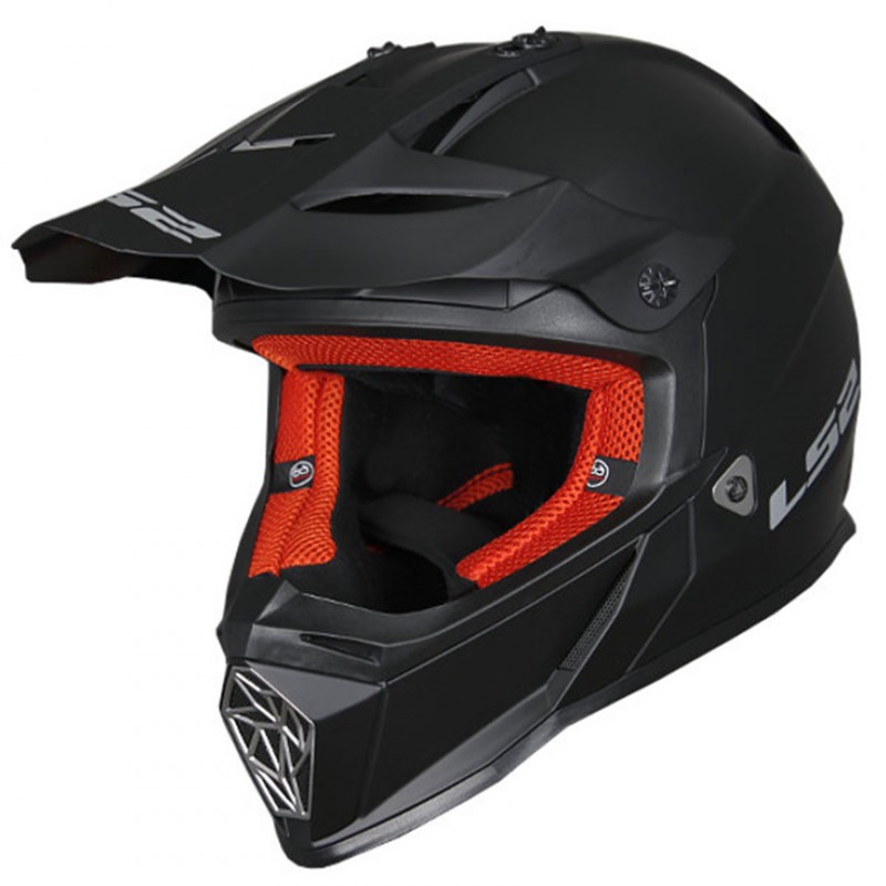 PRILBA OFF ROAD LS2 MX437 RÝCHLA PEVNÁ MATNÁ ČIERNA L