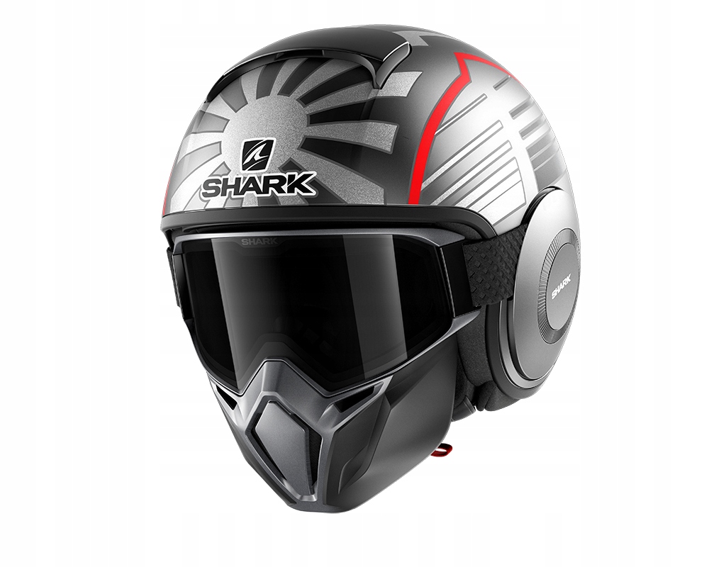 JET SHARK STREET DRAK ZARCO GREY S OTVORENÁ PRILBA
