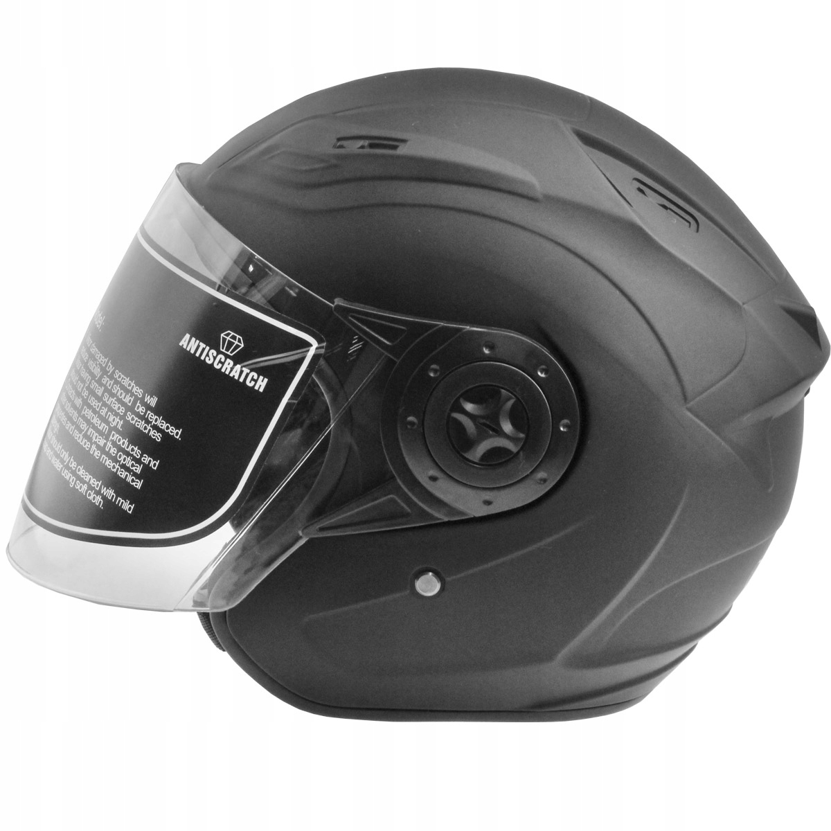 JET WL209 OTVORENÁ PRILBA SKÚTRE CHOPPER ČIERNA MAT XL