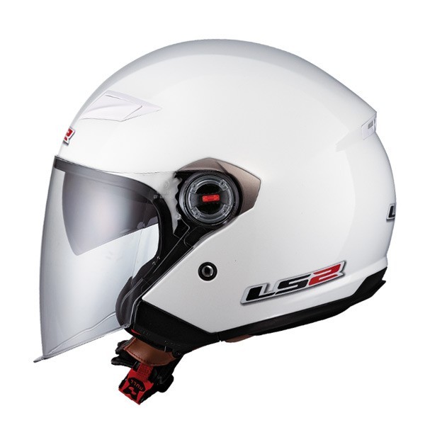 OTVORENÁ PRILBA LS2 OF569.2 TRACK SOLID WHITE XL!