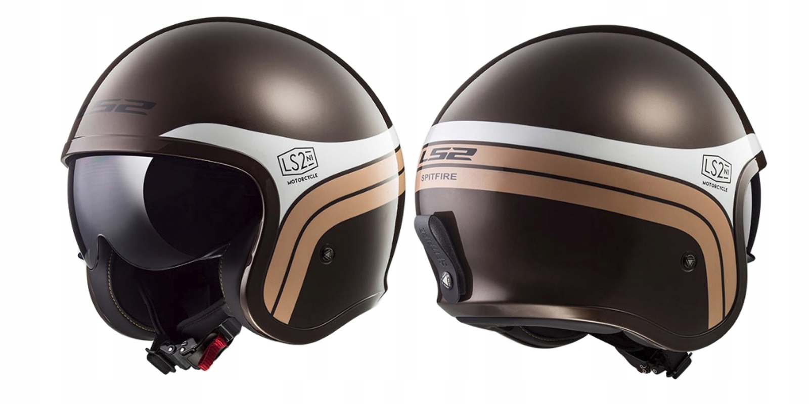 OTVORENÁ PRILBA LS2 OF599 SPITFIRE SUNRISE BROWN WHIT