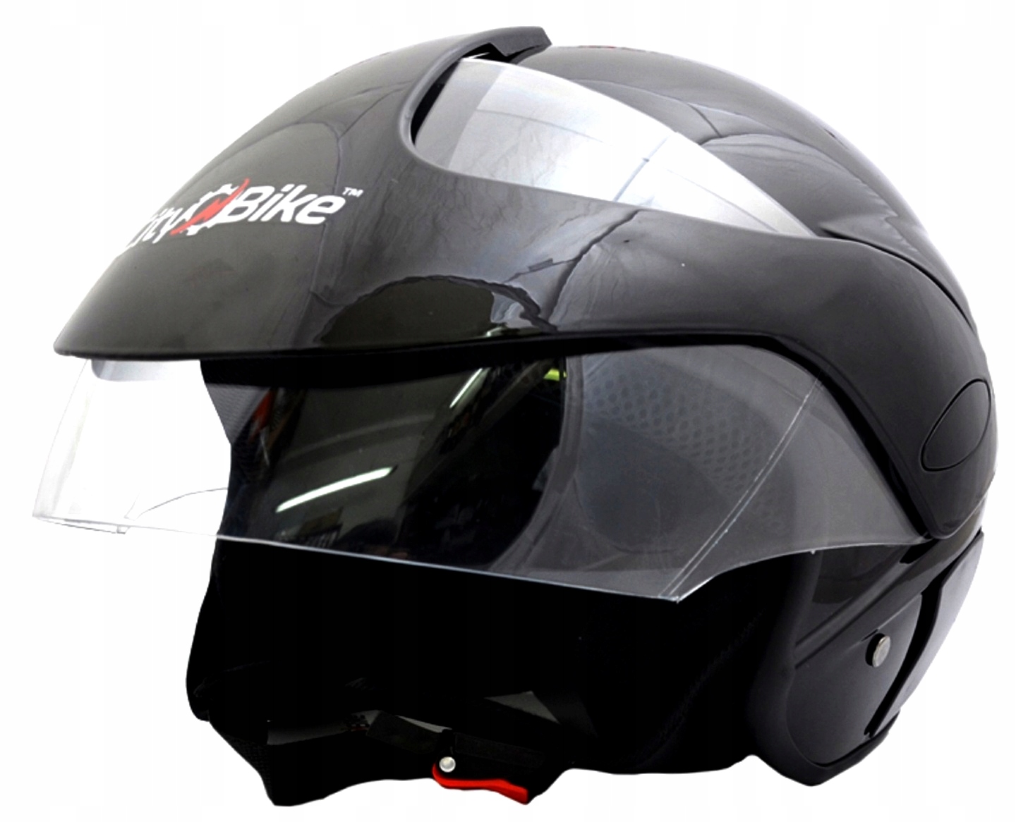 PRILBA OTVORENÝ MOTORSKÝ SKÚTR QUAD XL ČIERNA