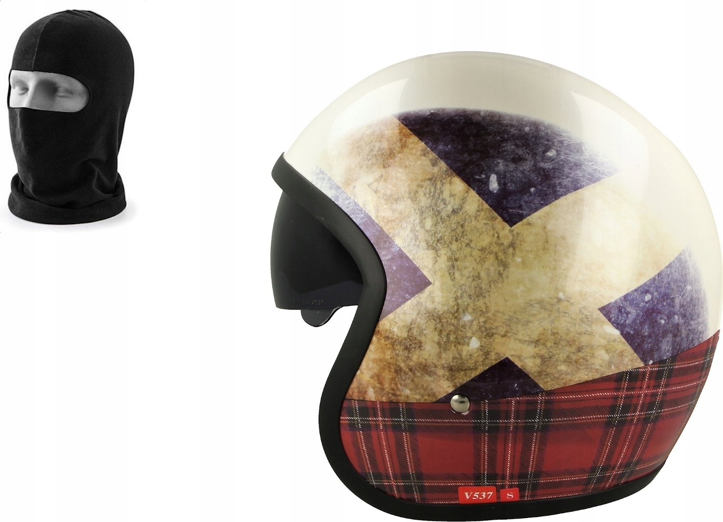 VCAN V537 OTVORENÁ PRILBA + BALACLAVA Veľkosť: XL