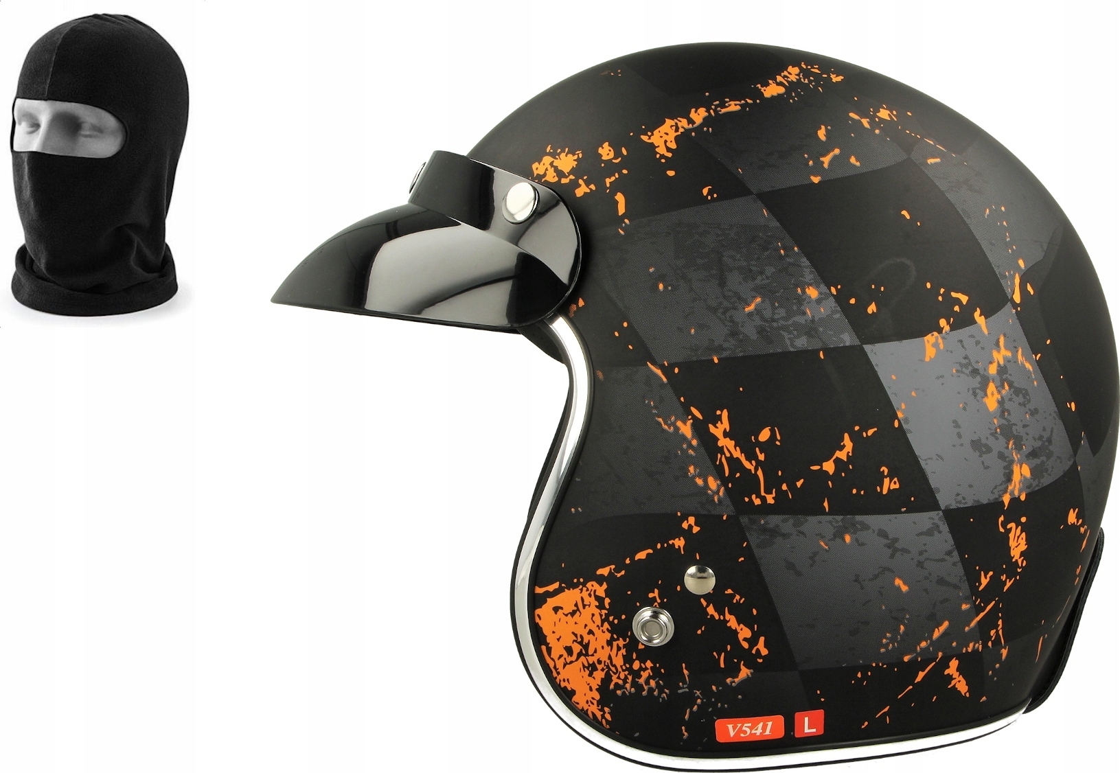 VCAN V541 OTVORENÁ PRILBA + BALACLAVA Veľkosť: S.