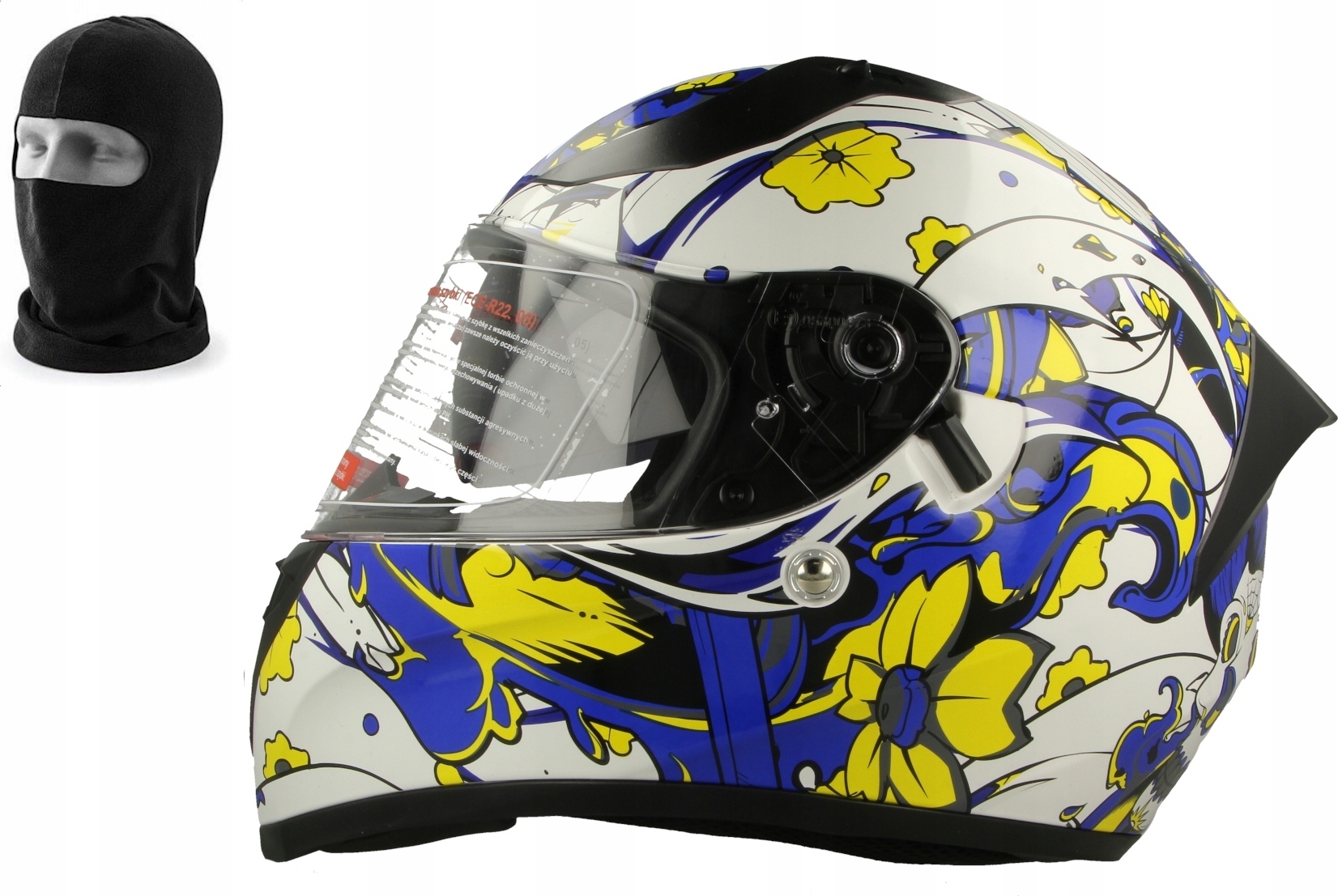 PLNÁ PRILBA V128 RYM + BALACLAVA Veľkosť: XL