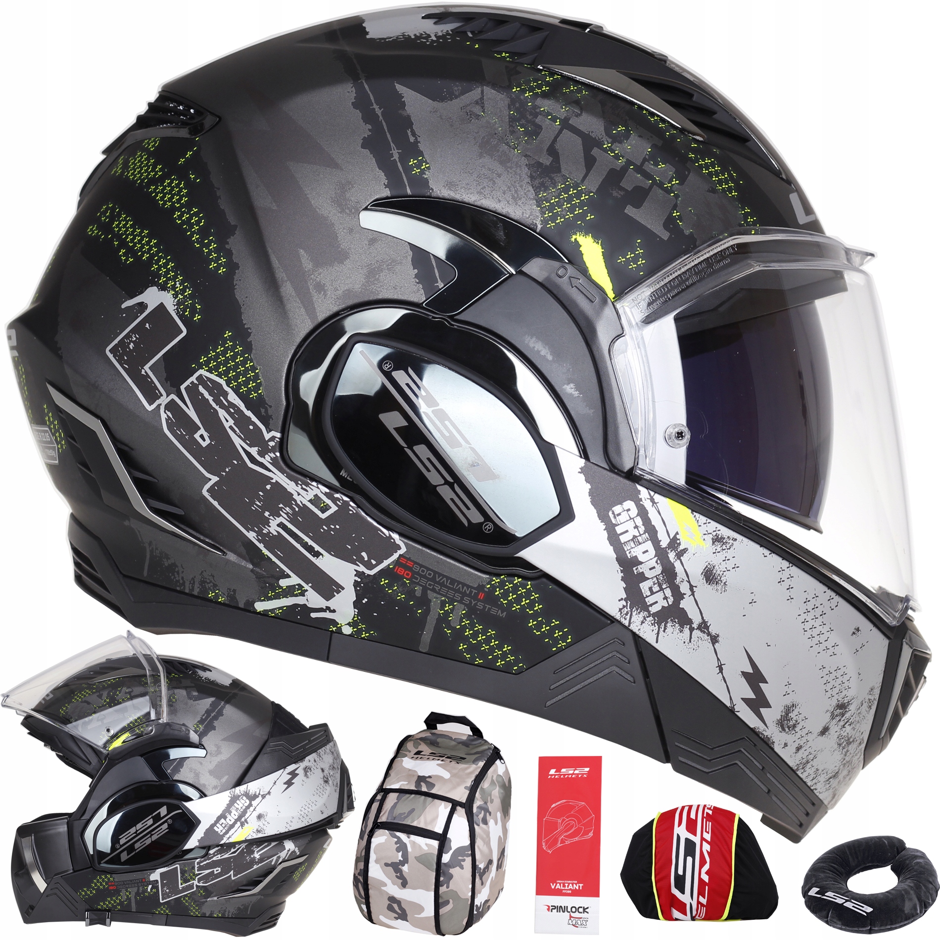 MISSILE HELMET LS2 FF900 VALIANT II GRIPPER TITAN