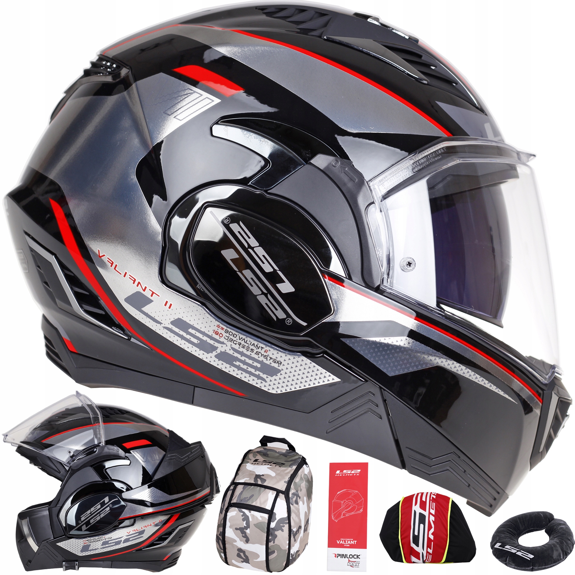 PRILBA LS2 FF900 VALIANT II HUB TITANIUM