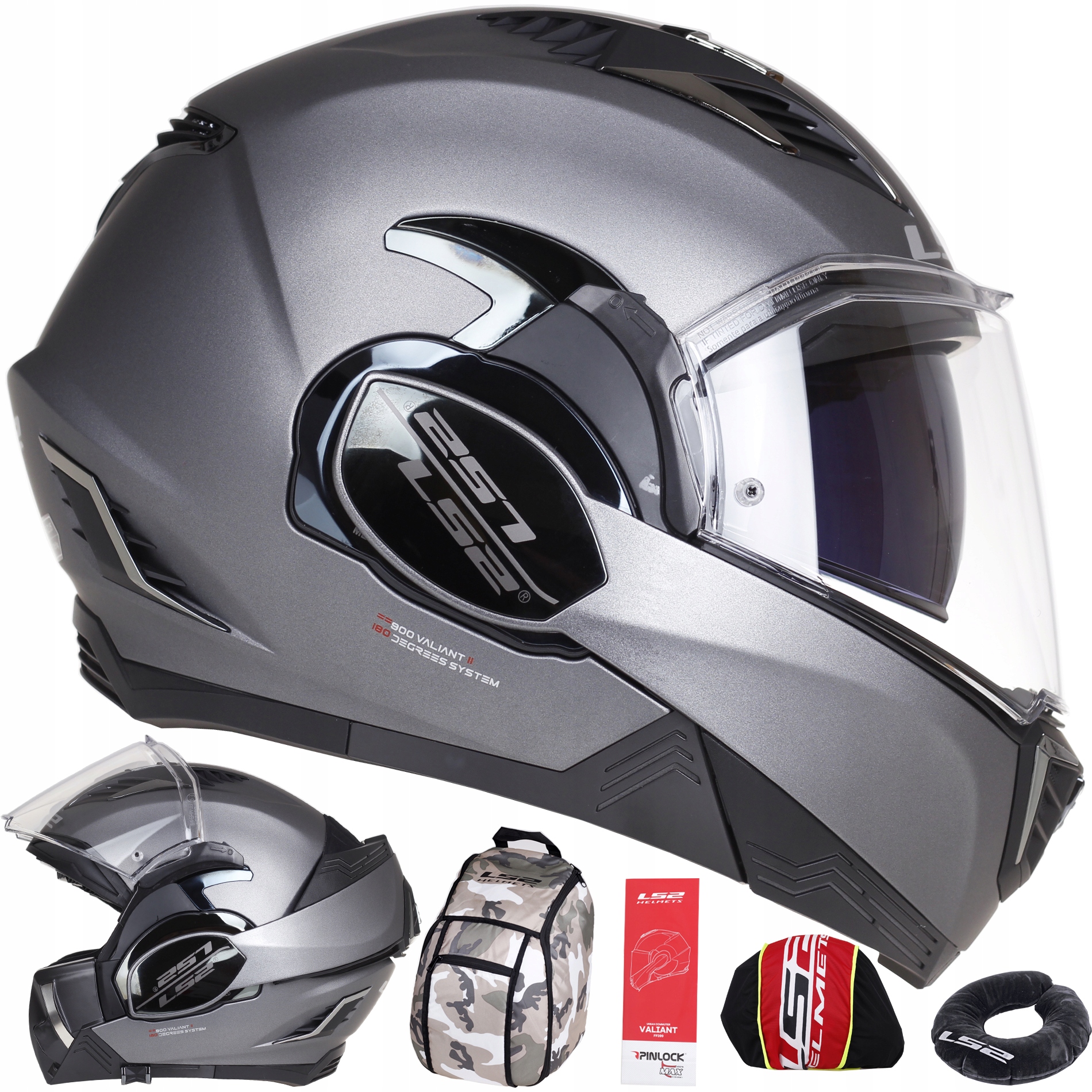 MISSILE HELMET LS2 FF900 VALIANT II MATT TITANIUM