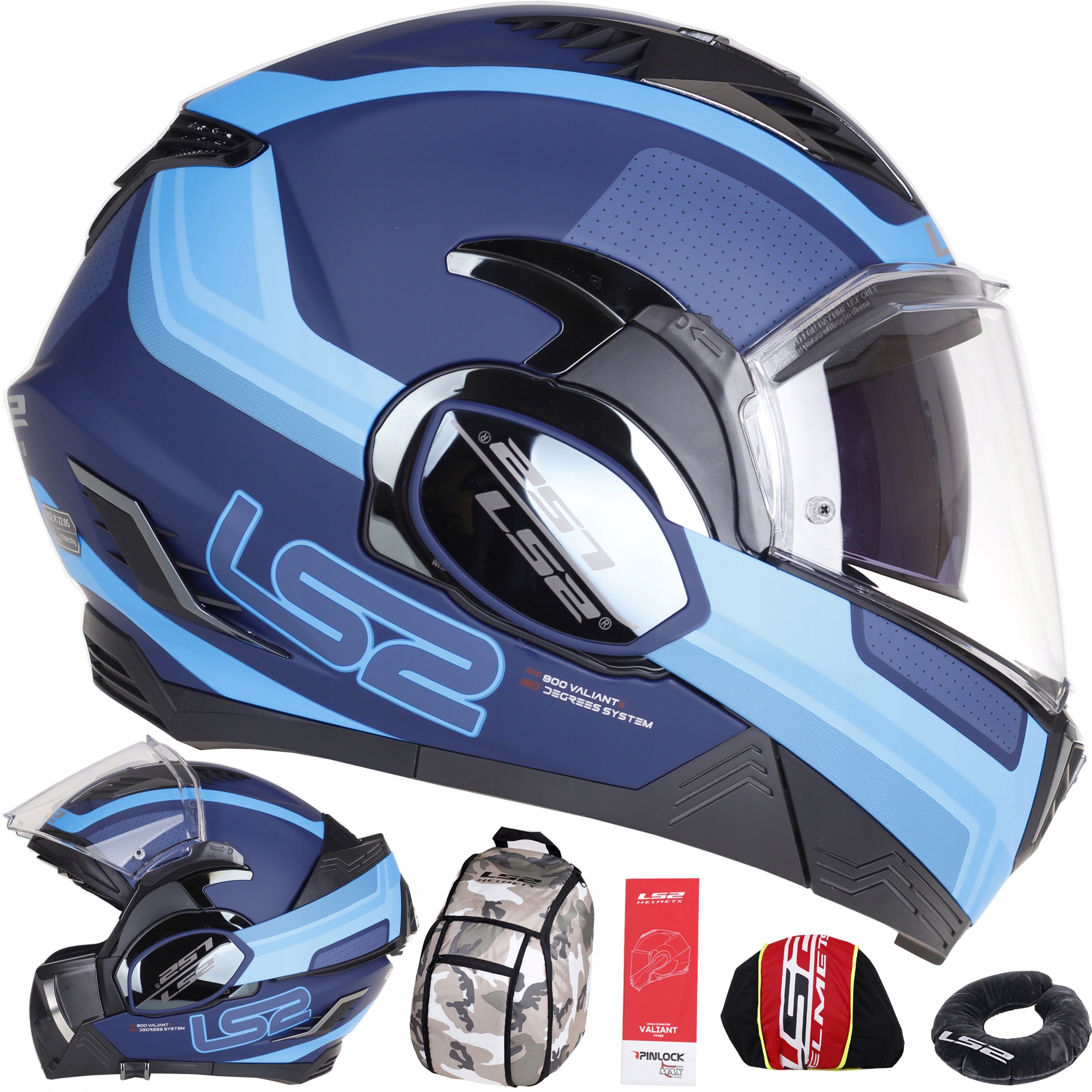 MISSILE HELMET LS2 FF900 VALIANT II ORBIT MAT BLUE