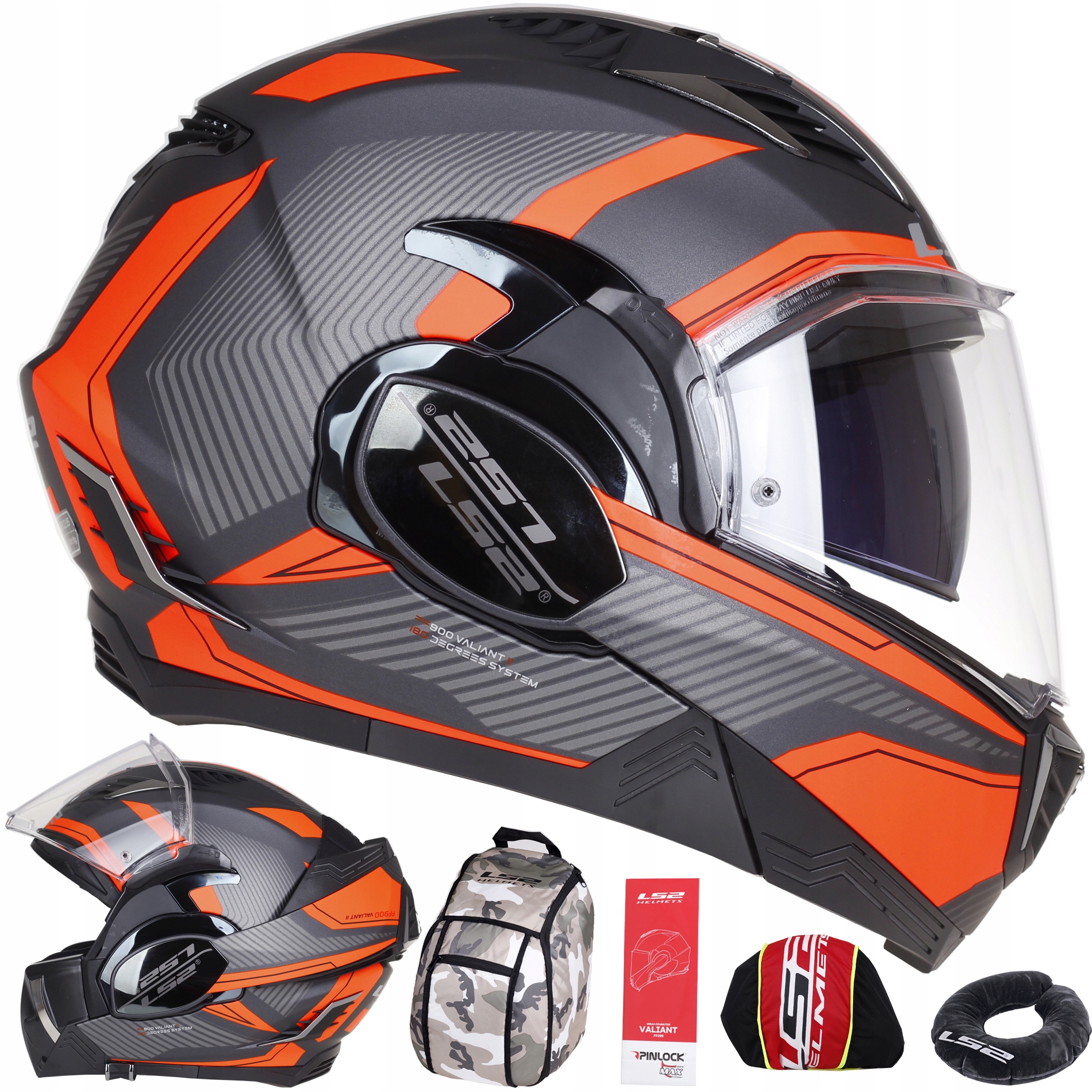 ČELENSKÁ PRILBA LS2 FF900 VALIANT II REVO ORANŽOVÁ