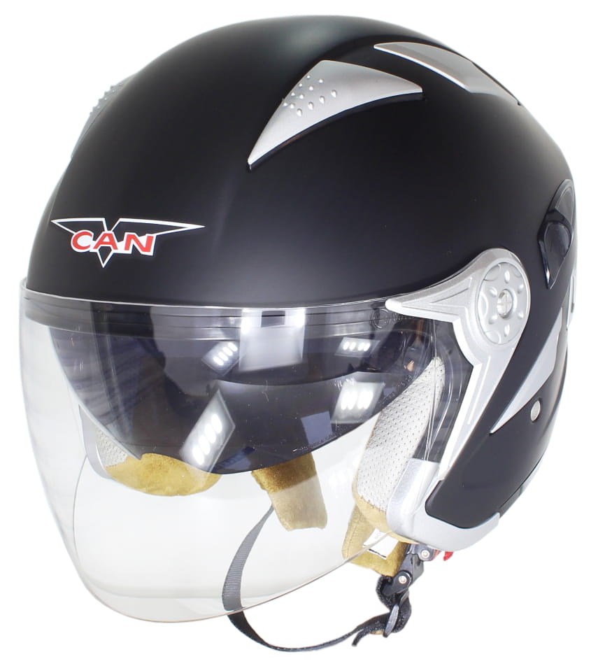 PRILBA VCAN V-529 FLAT BLACK L