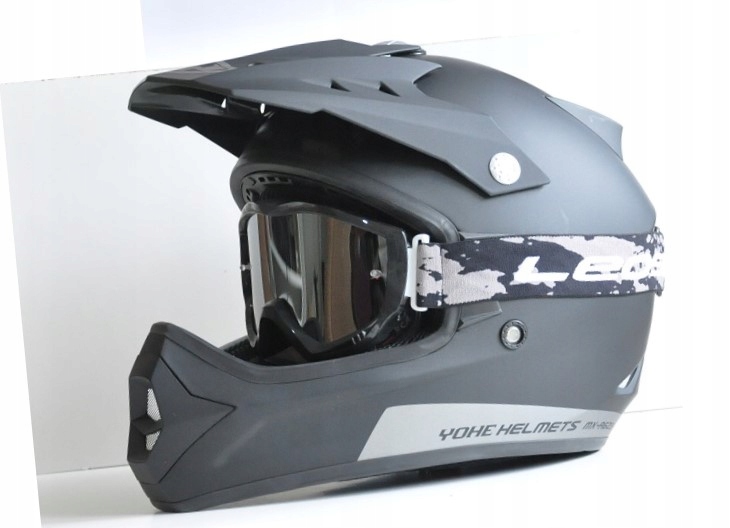 PRILBA YVE CROSS ENDURO ATV QUAD + OKULIARE LEOSHI L