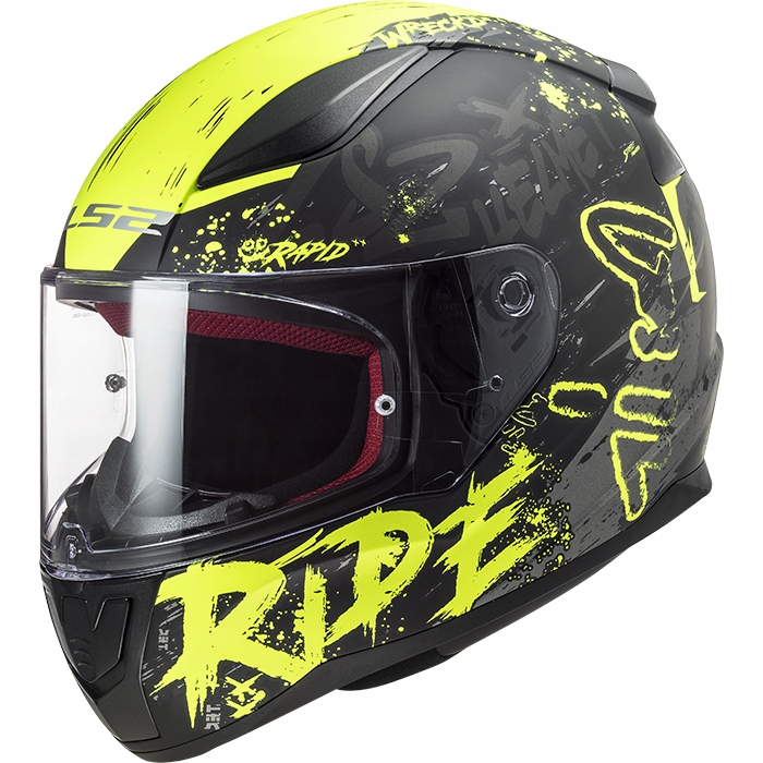 Moto prilba LS2 RAPID Naughty H-V Yel r.XXL