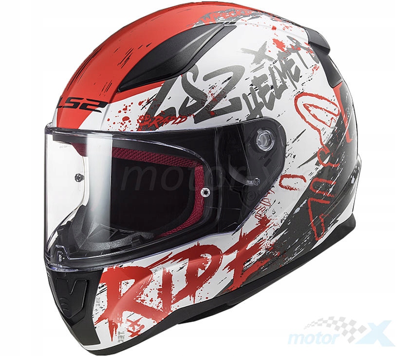 Motocyklová prilba LS2 RAPID Naughty White Red L