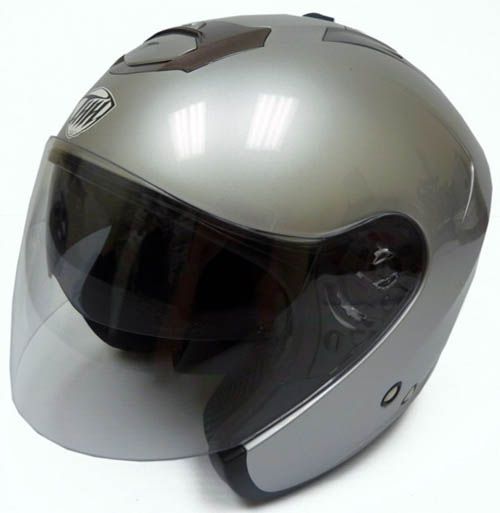 OPEN moto prilba THH T386 T 386 strieborná XS