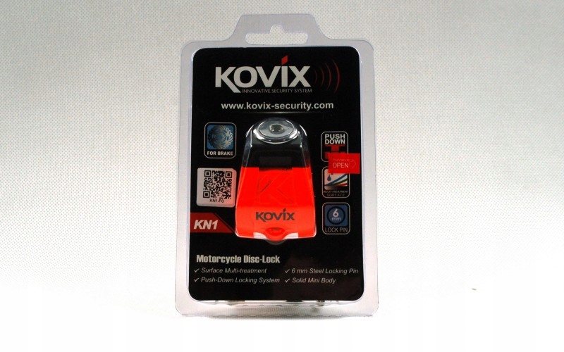 Zámok brzdového kotúča KOVIX KN1 oranžový 6 mm
