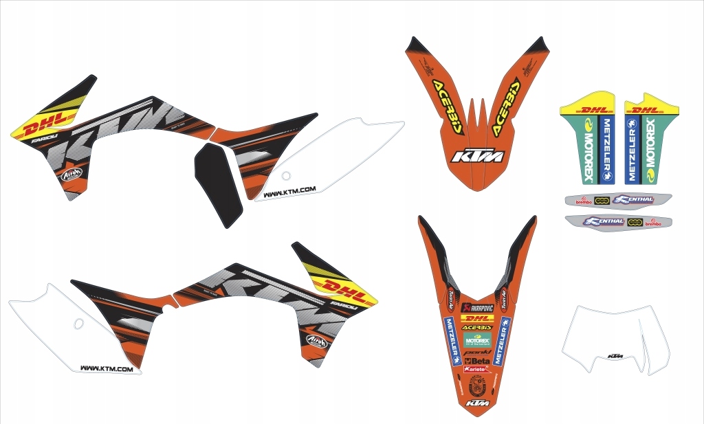 Dyha KTM EXC 78708990100 FACTORY GRAPHIC ENDURO
