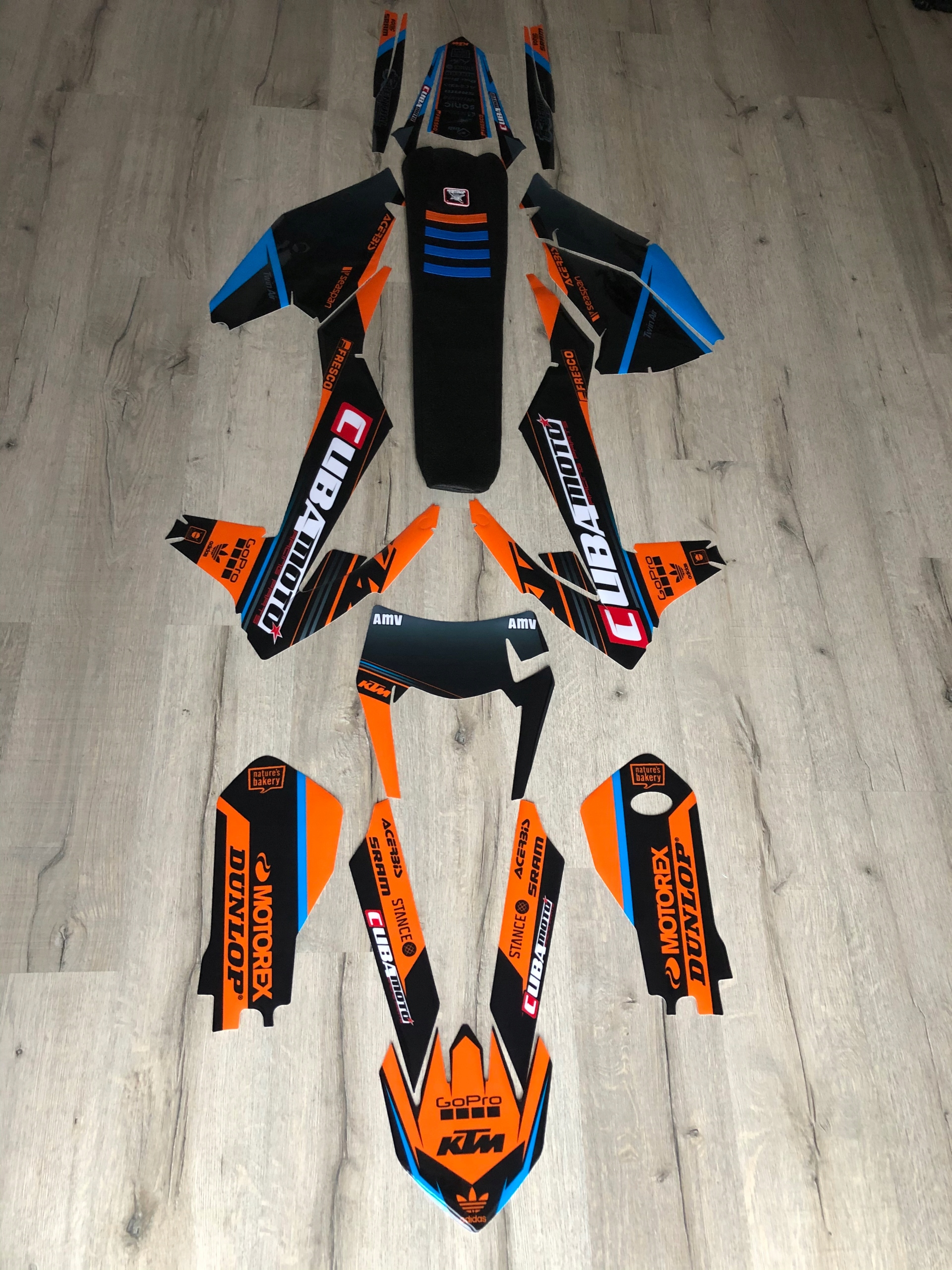 Dýhovaný kryt KTM EXC EXC-F 17-19 s It CUBAMOTO