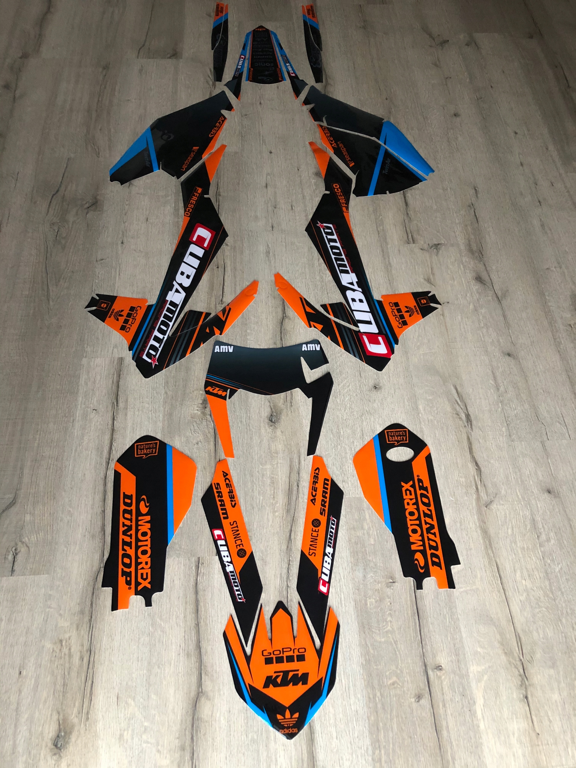 Dýha KTM EXC EXC-F 2017-2019 z Talianska CUBAMOTO