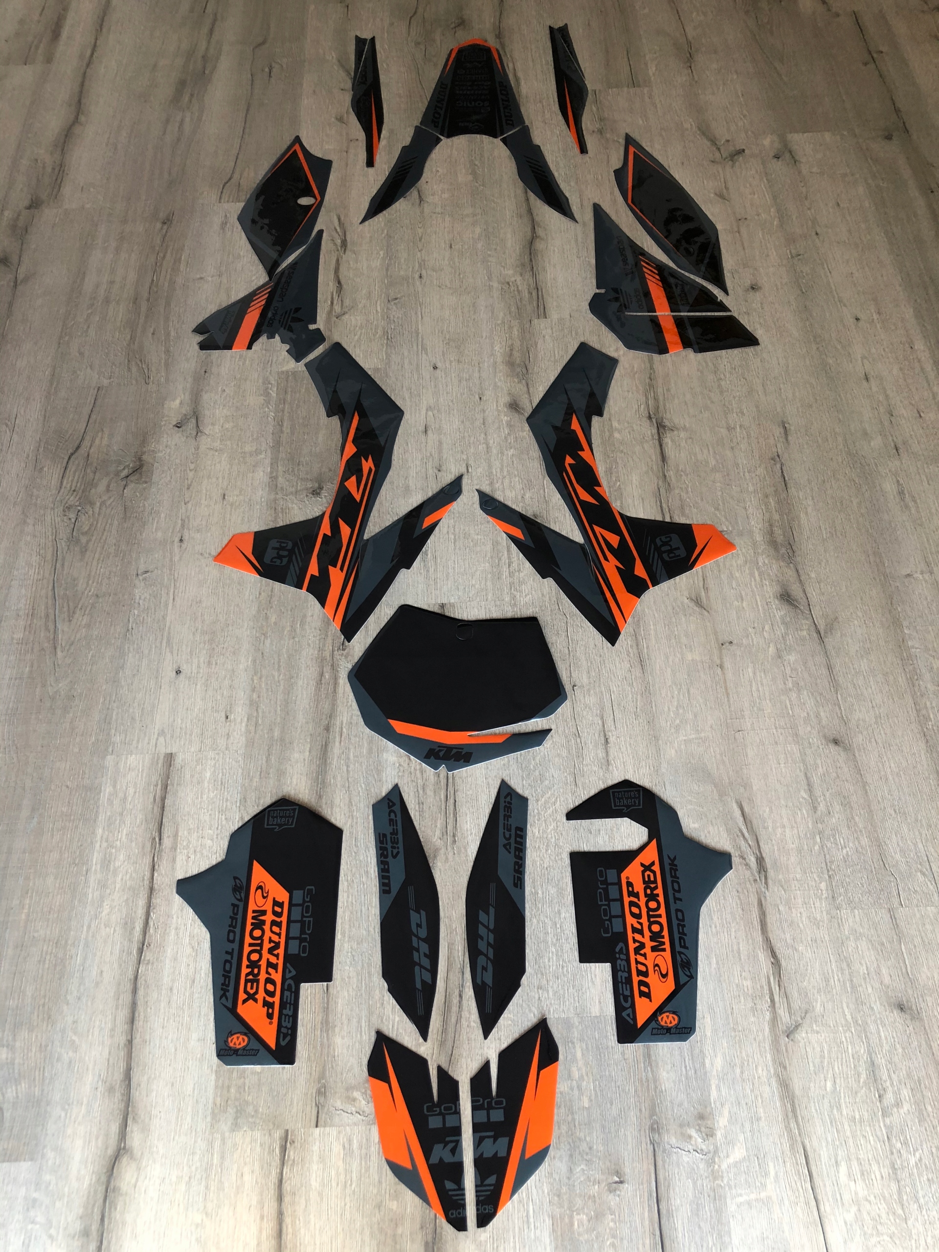 Dýha KTM SX SXF 11-12 ČIERNA z TALIANSKA CUBAMOTO