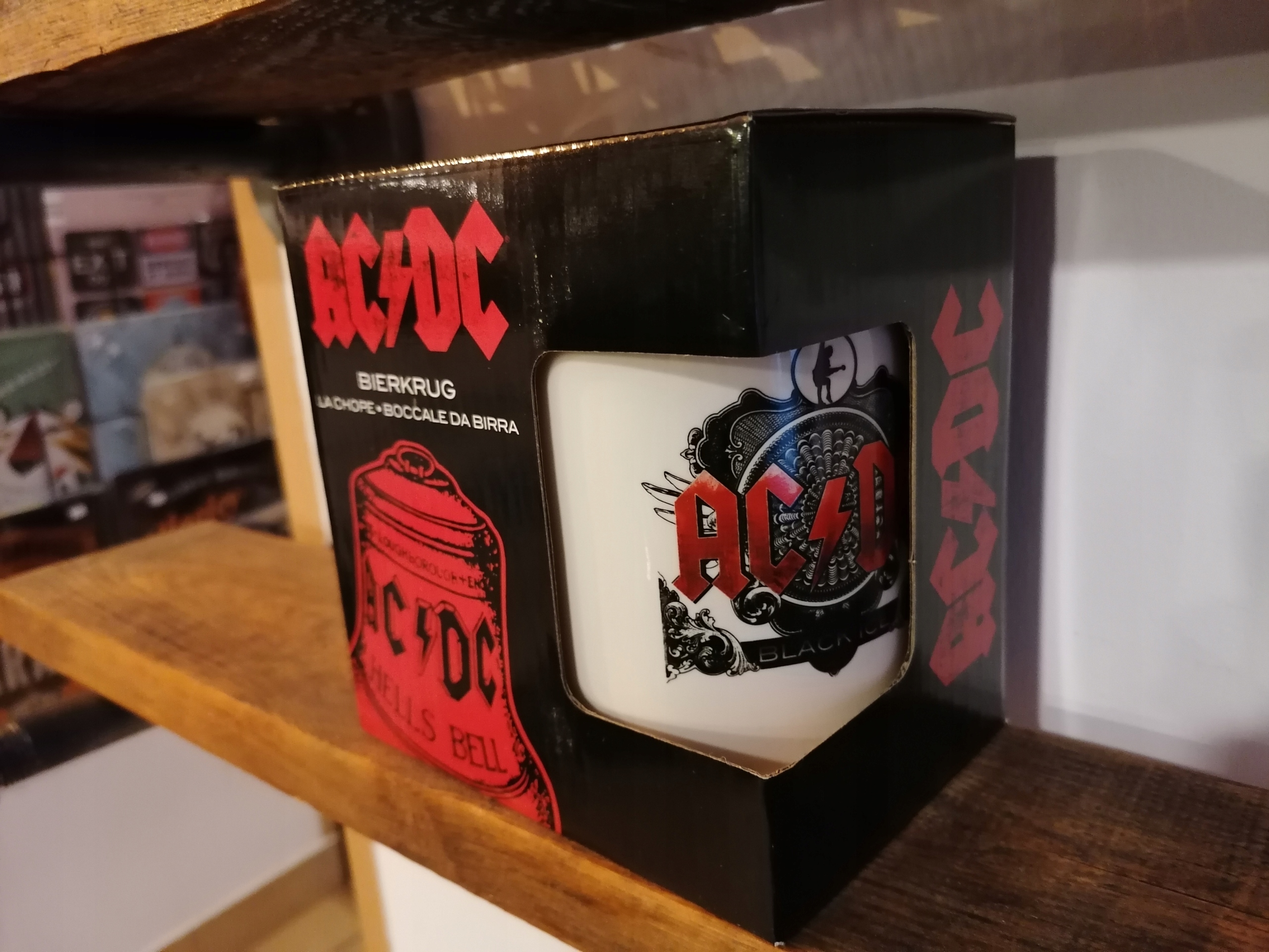 MUG motocyklový hrnček AC / DC retro 0,5 l darček