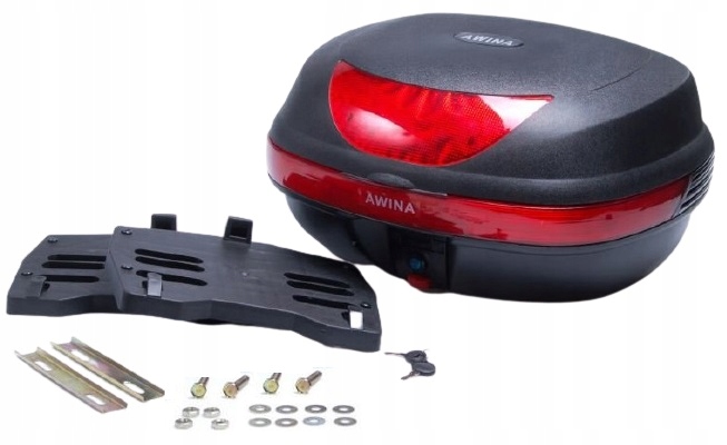 BOX TRUNK 62L NA 2 PRILBY SKÚTRE MOTOR 2 PLATNE