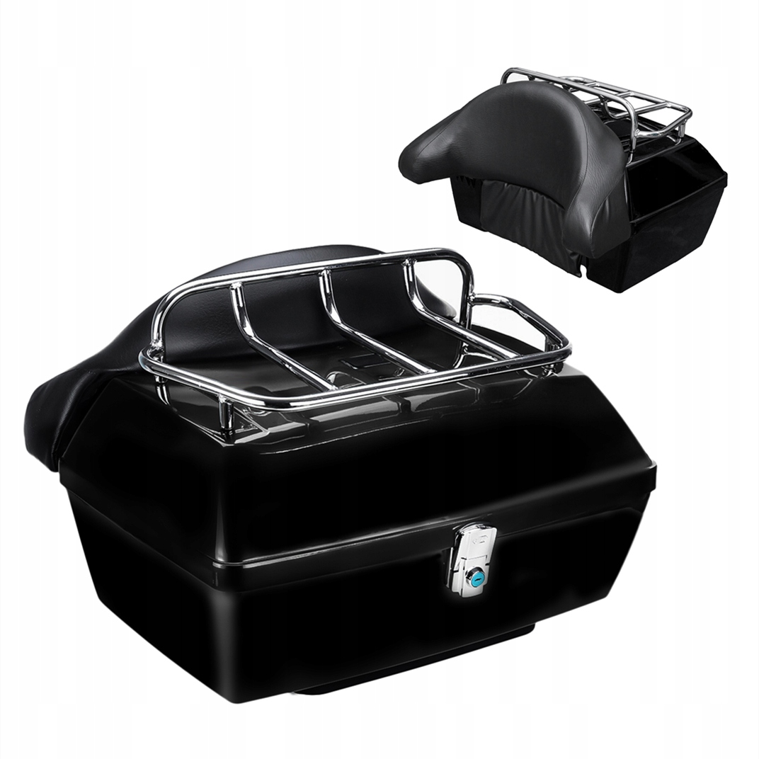 CASE NA MOTOCYKLE 48L + 2 KLÁVESY + OPIERKA ČIERNE
