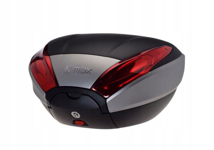 Púzdro na motocykel K-MAX SILVER 40L S MONTÁŽNYM ŠTÍTKOM