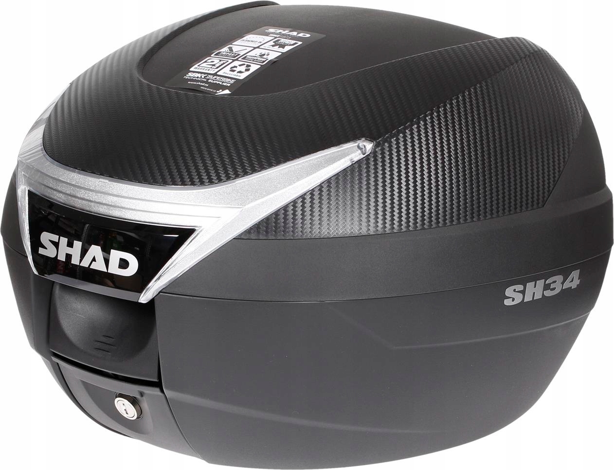 MOTOCYKLOVÝ KUFOR SHAD SH34 CARBON možnosť STOP