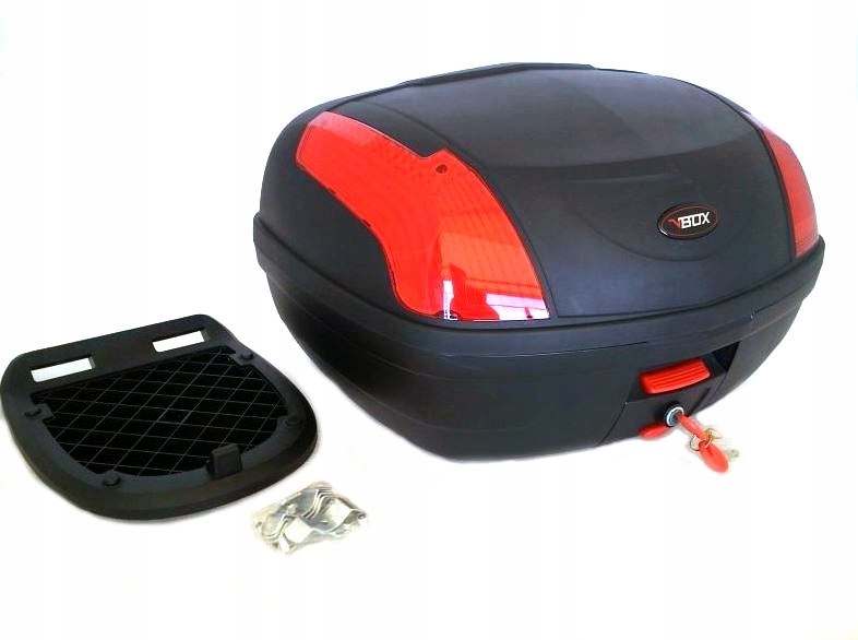 ZADNÁ SKRINE VBOX 0889 ČIERNA S ODRAZOM - 46L