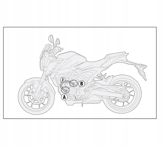 Padacie tyče Kappa pre HONDA CB 125 R KN1164