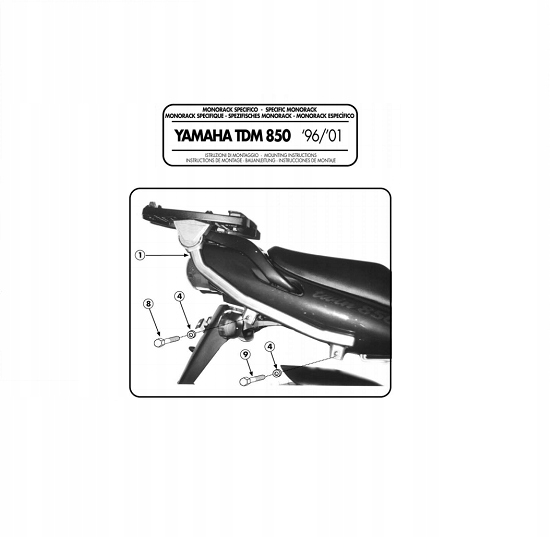 Stredový regál Kappa YAMAHA TDM 850 96-01 K3360