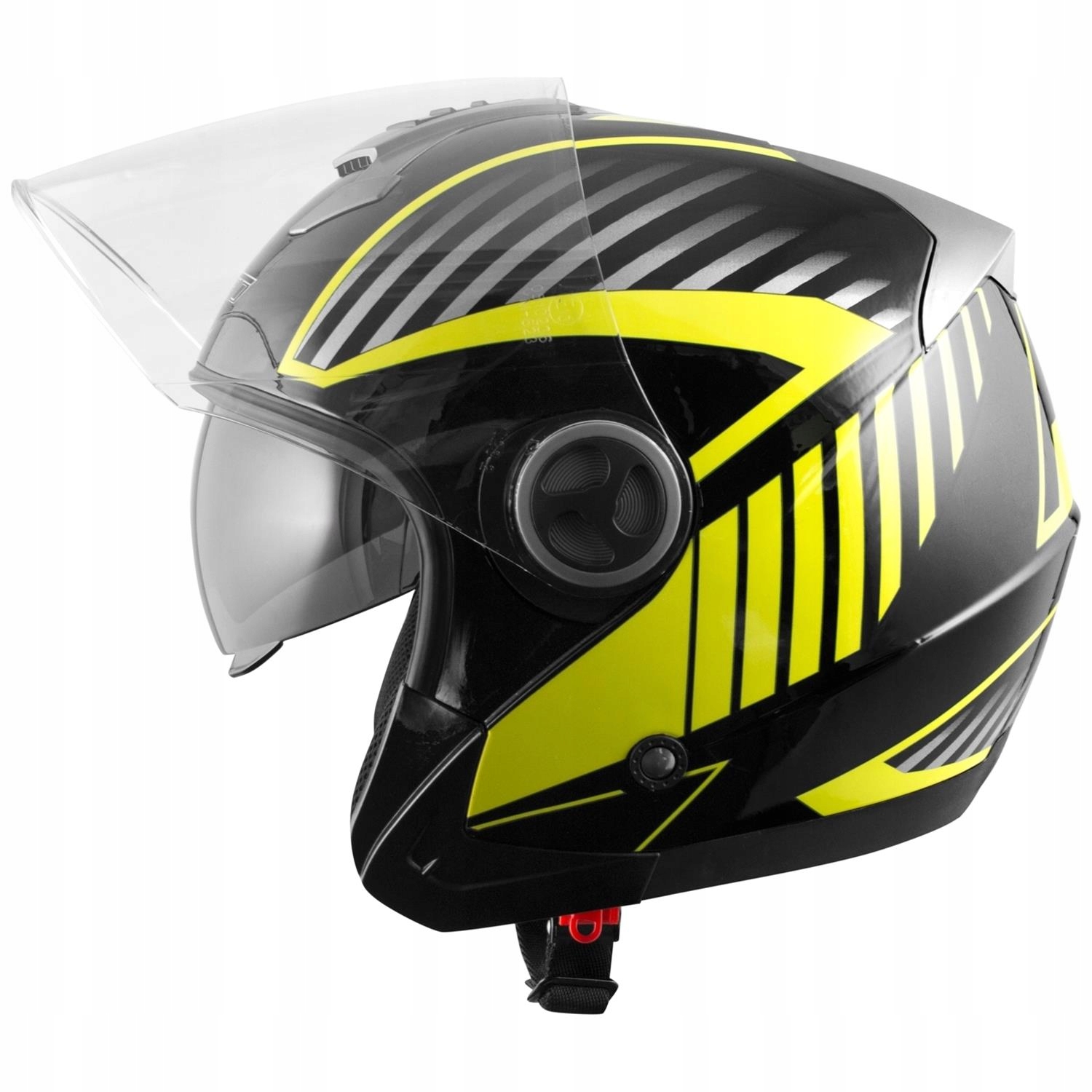 Prilba A-Pro OpenLine Black Gloss Fluo M Blenda